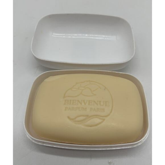 Vtg Best Western Unused Bar Soap Bienvenue Parfum Paris In Plastic Container - Picture 3 of 3